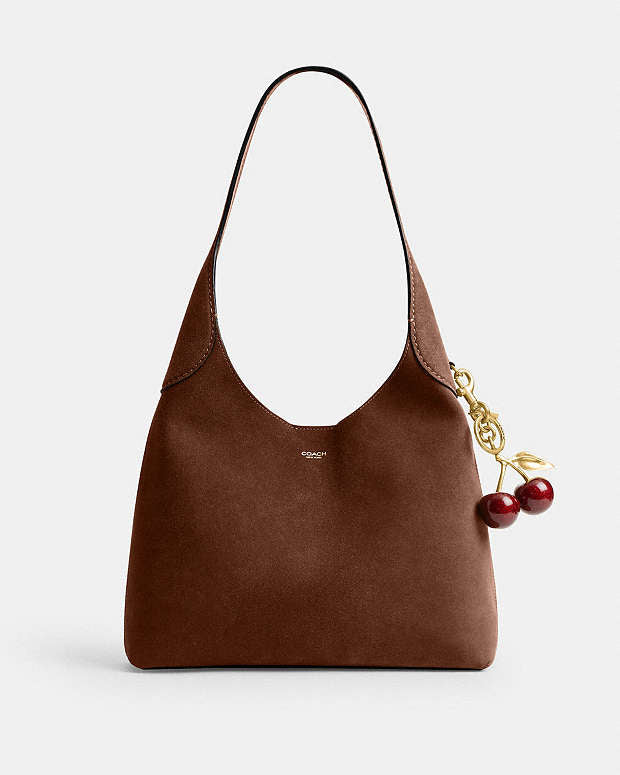 Coach Brooklyn Shoulder Bag 28 in suede material