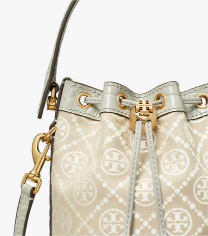 T monogram cloud mini bucket Tory Burch
