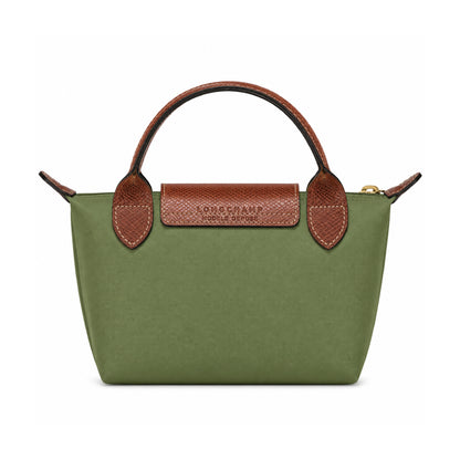 L.O.N.G.C.H.A.M.P Le Pliage Green Pouch in Mossgreen