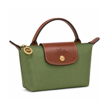 L.O.N.G.C.H.A.M.P Le Pliage Green Pouch in Mossgreen