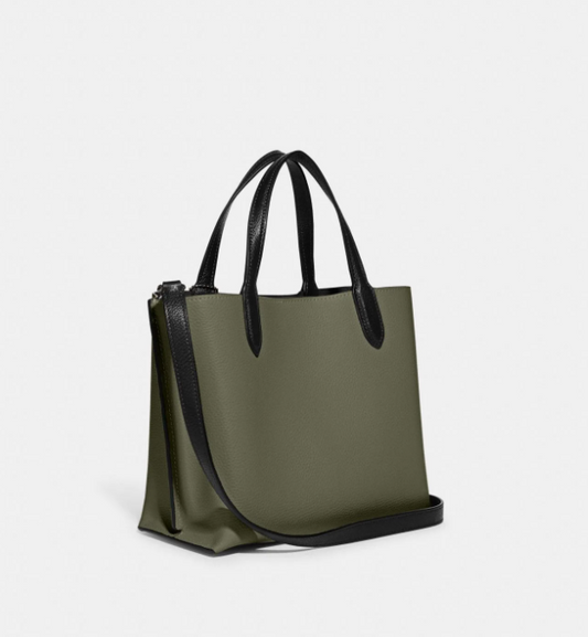 COACH WILLOW TOTE 24 IN COLORBLOCK WITH SIGNATURE CANVAS