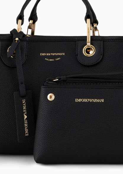 Small MyEA shopper bag with deer print Emporio Armani
