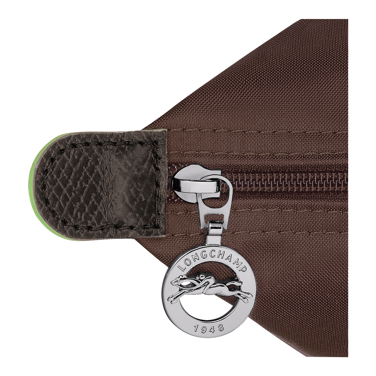 LONGCHAMP LE PLIAGE GREEN M TOTE BAG IN MOCHA