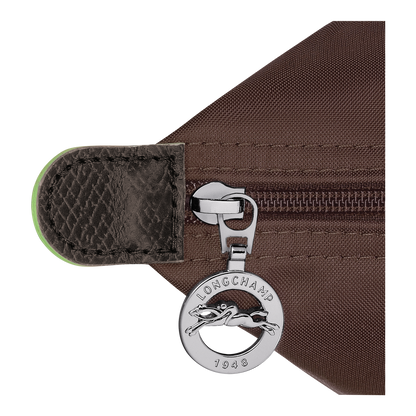 LONGCHAMP LE PLIAGE GREEN M TOTE BAG IN MOCHA