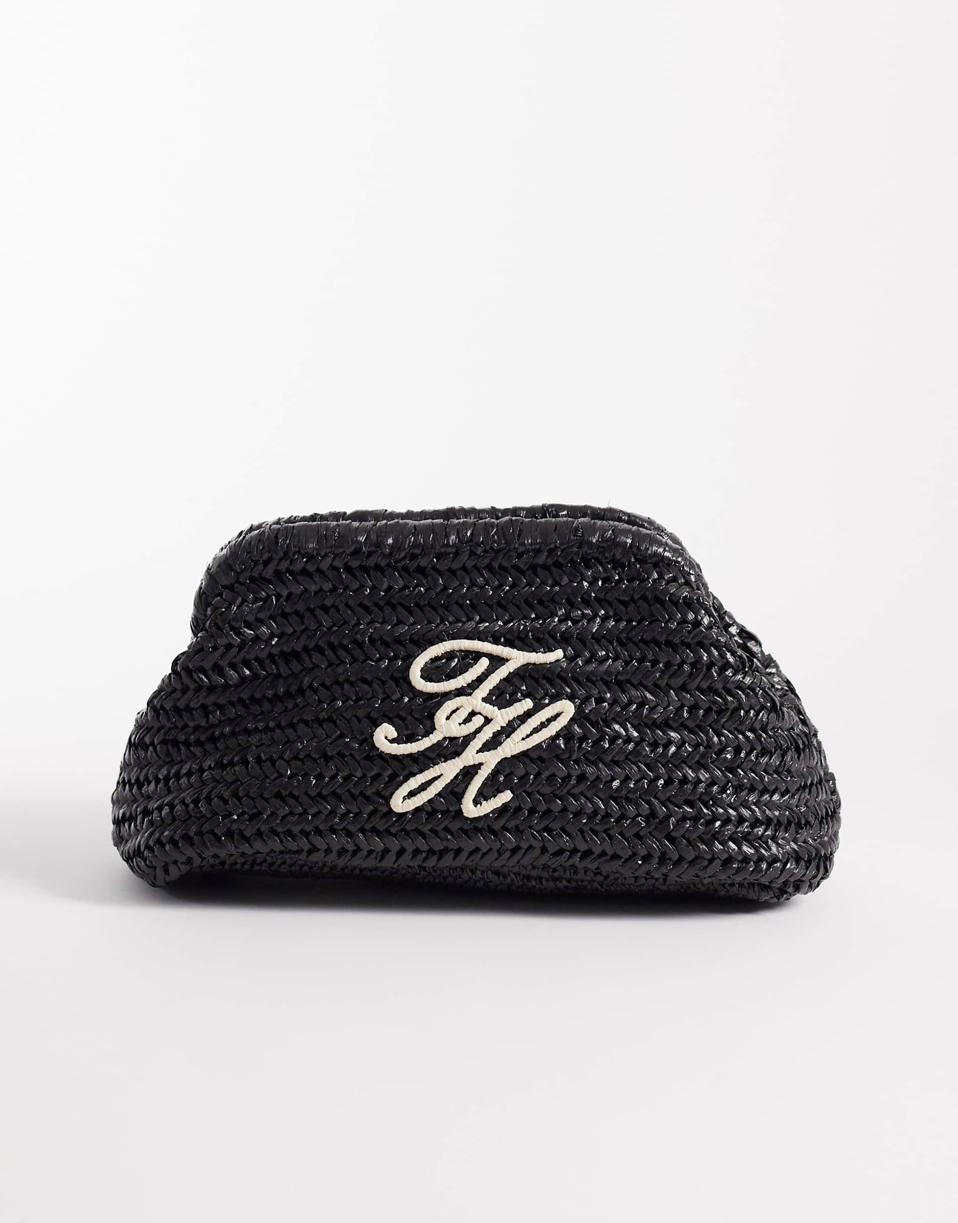 Tommy Hilfiger Braided clutch bag - Black