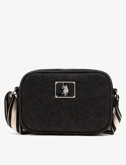 US Polo ASSN denim Classic Zip Crossbody Bag