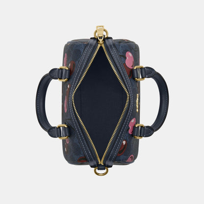 Coach Rowan Medium Crossbody Bag In Coach Print Canvas With Cherry Print