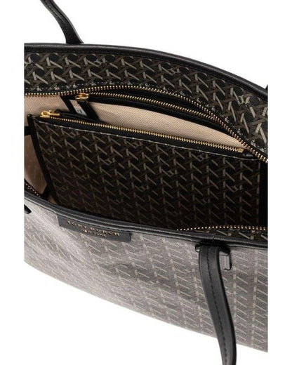 Tory Burch Monogram-pattern coated-canvas tote
