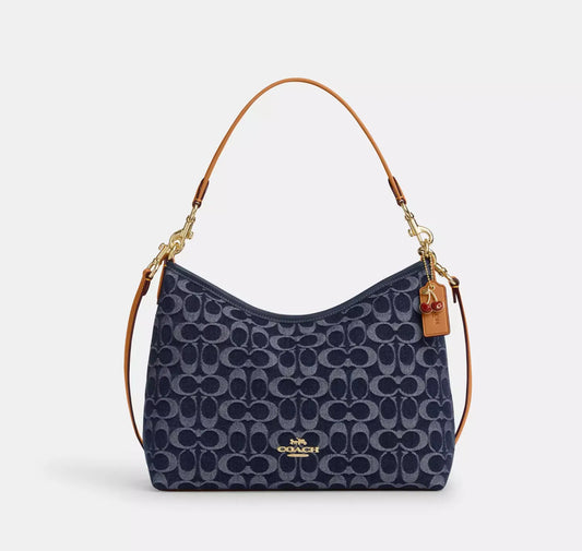 Coach Laurel Shoulder Bag In Signature Denim