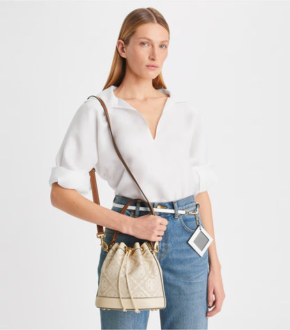Tory burch T MONOGRAM BUCKET BAG