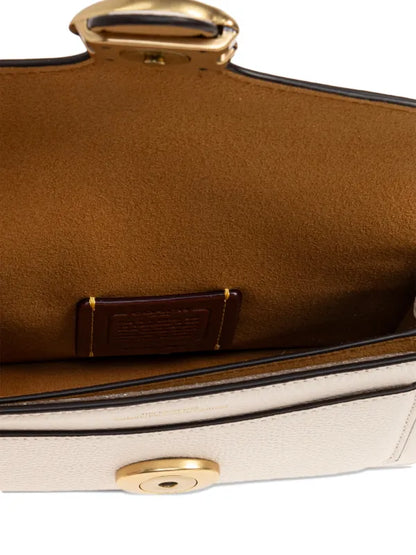 Coach Tabby Chain 19 Crossbody bag grained cow leather chalk
