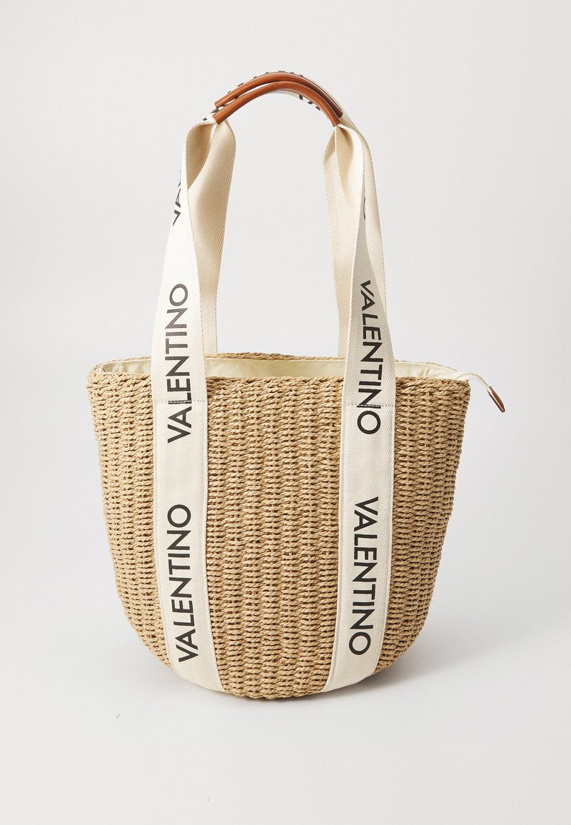 Valentino SHANNON MIR tote bag in naturale/cuoio/beige.