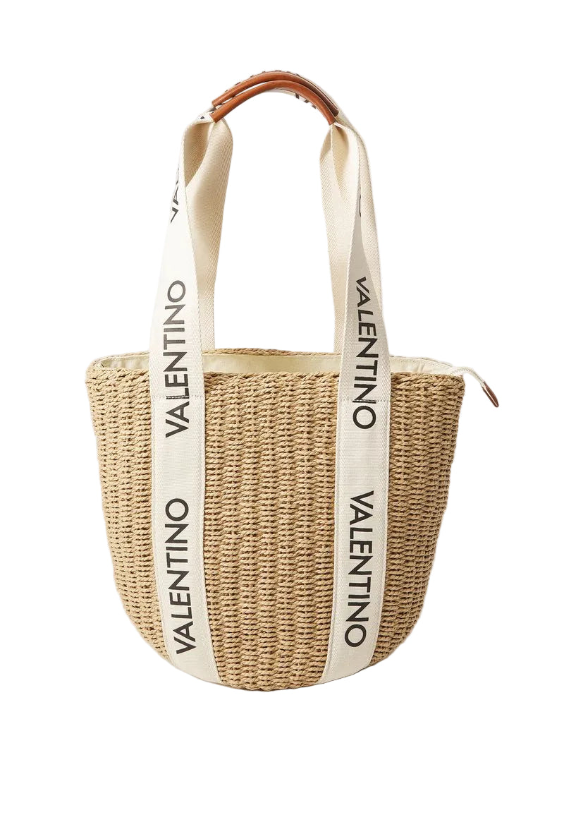 Valentino SHANNON MIR tote bag in naturale/cuoio/beige.