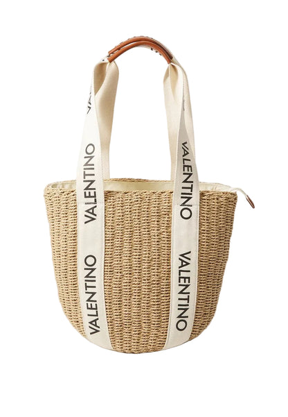 Valentino SHANNON MIR tote bag in naturale/cuoio/beige.