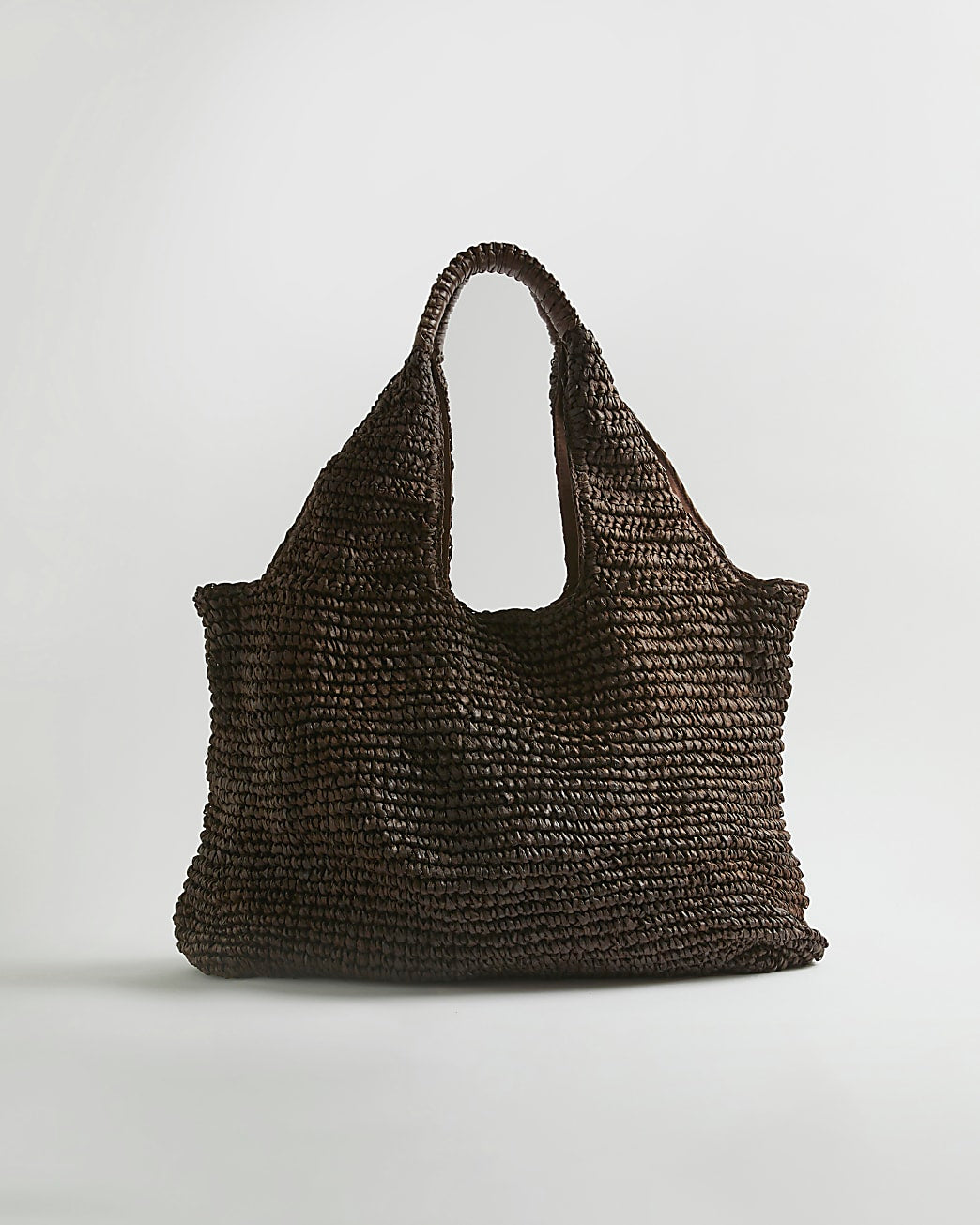 River island Brown Raffia Shopper Bag