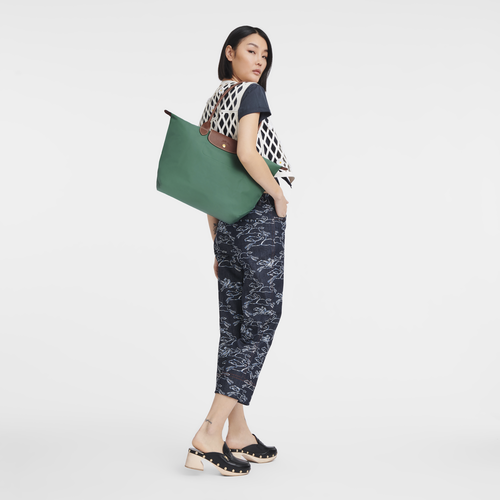 Longchamp le pliage original large tote bag in sage green