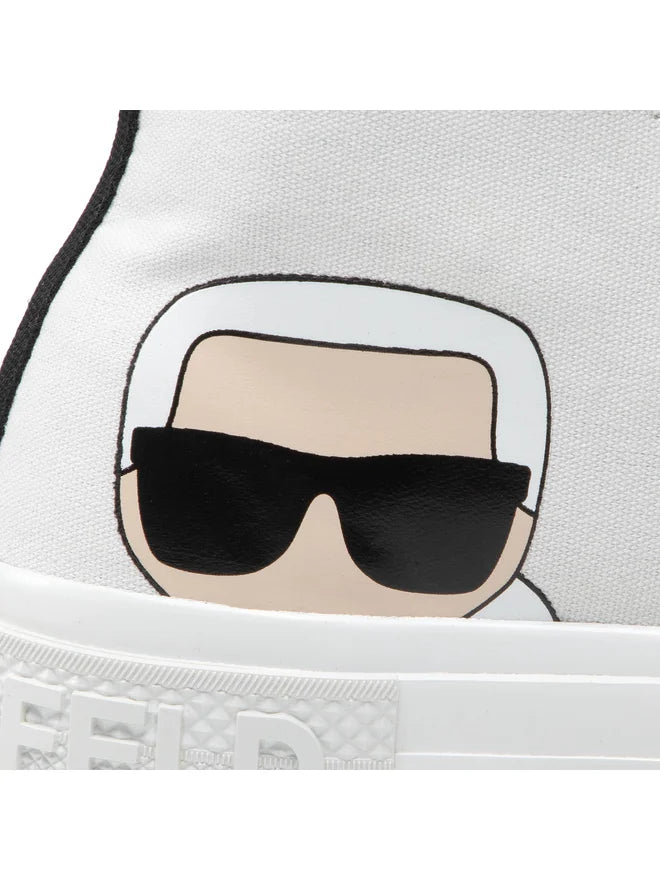 KARL LAGERFELD Fabric sneakers White size 38