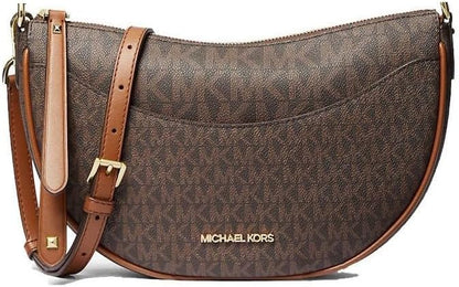 Michael Kors Crossbody Purse for Women Dover Small Crossbody purse (Brown)