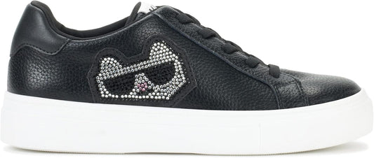 Karl Lagerfeld Paris Chivon Embellished Choupette Sneakers size 8.5M