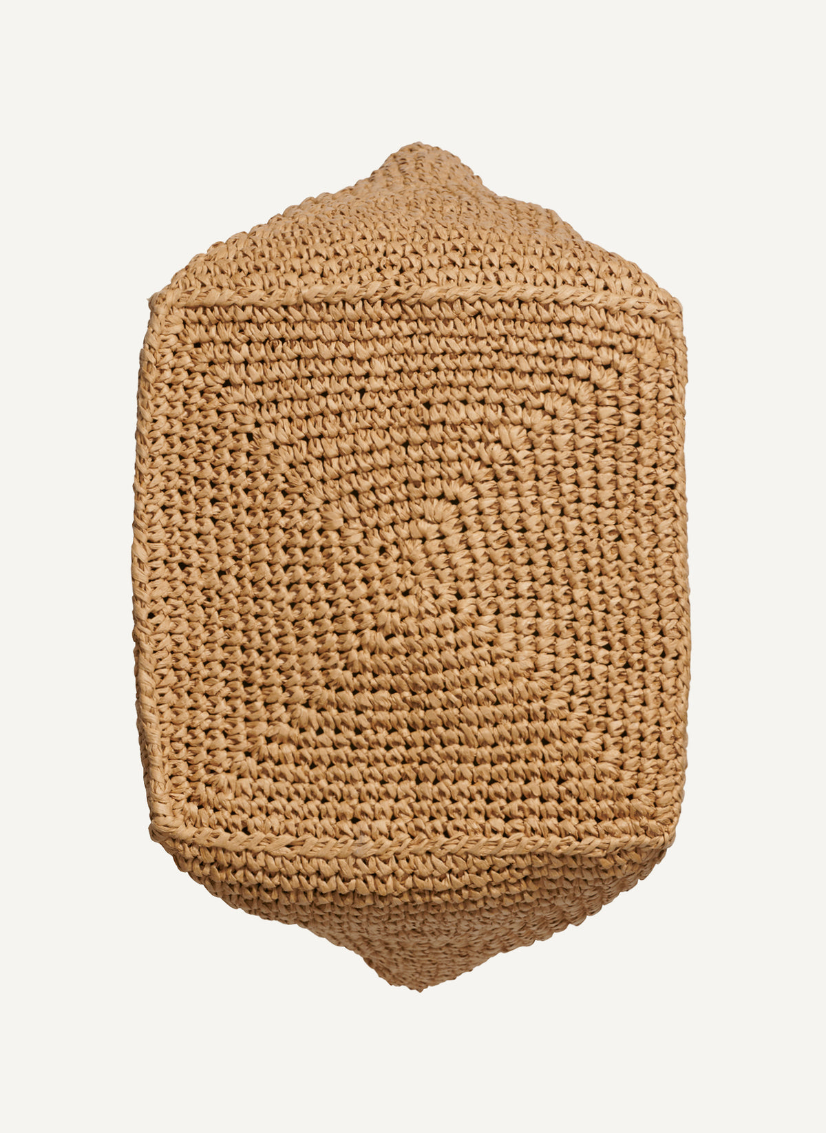 DKNY PALOMA CROCHET RAFFIA LOGO TOTE