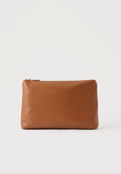 Valentino woven straw tote with brown leather trim