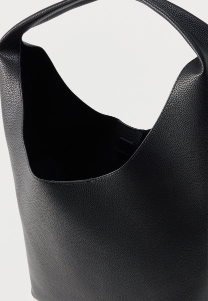 CALVIN KLEIN SLOUCHY PEBBLE MEDIUM - Tote bag - black