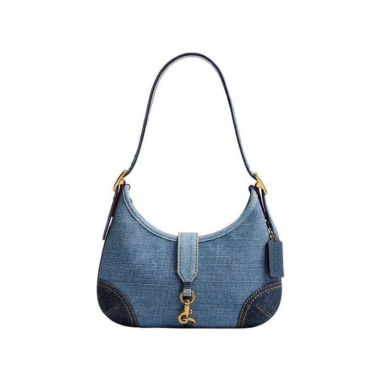 Coach Hamptons Hobo Bag with Repurposed Denim