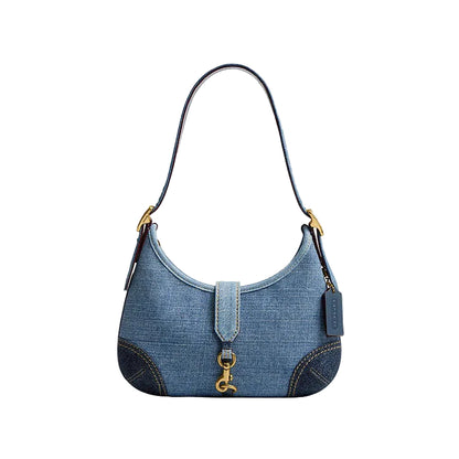 Coach Hamptons Hobo Bag with Repurposed Denim