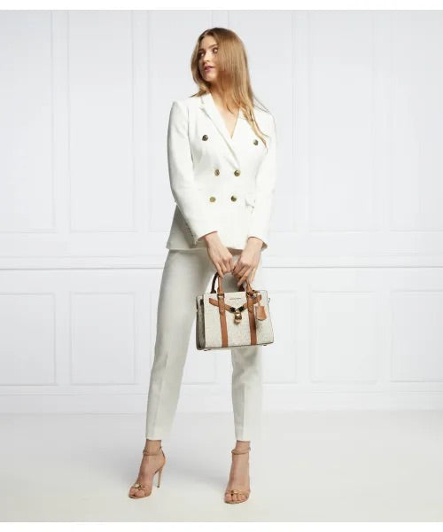 MICHAEL MICHAEL KORS
Nouveau Hamilton Small Logo and Leather Satchel