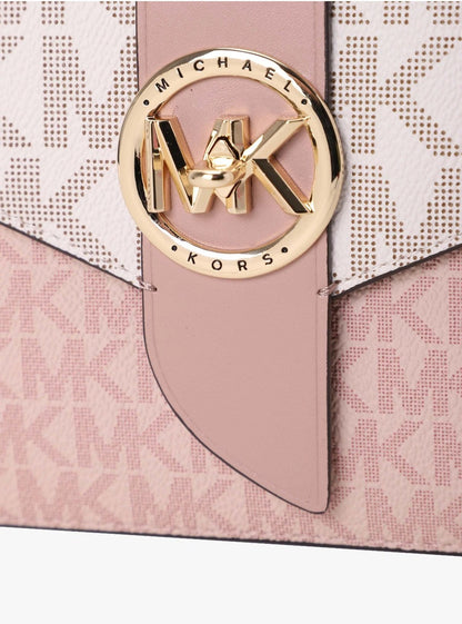 Micheal Kors crossbody bag with chain in pink