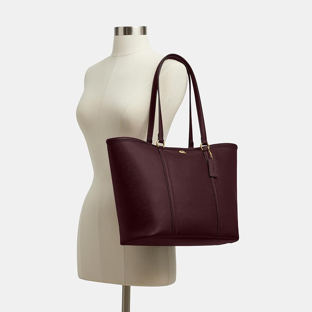 COACH Small Legacy Tote in merlot
