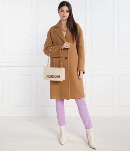 Love Moschino shoulder bag in off white