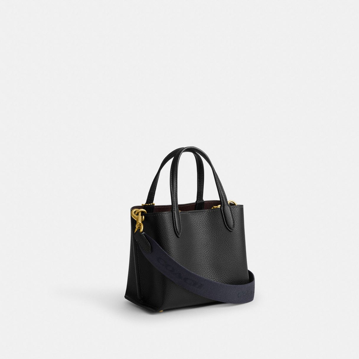 Coach Willow Tote Bag 18 In Signature Canvas color black/navy