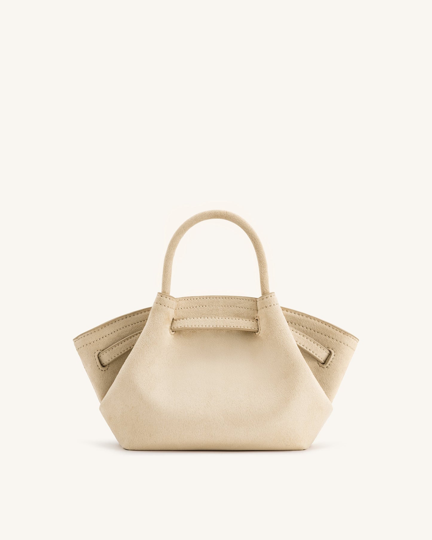 JW PEI
Hana Mini Faux Suede Tote Bag - off white
