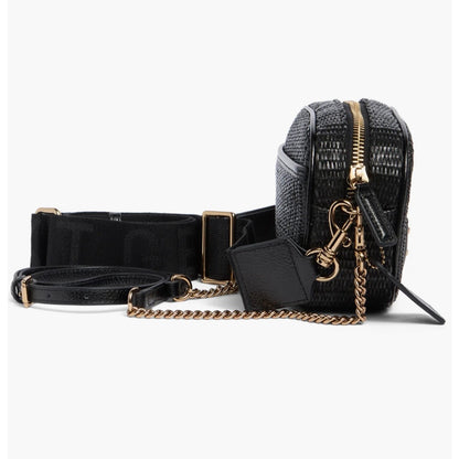 Kurt Geiger London Chiswick Raffia Camera Bag in black