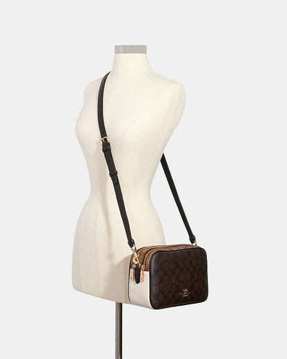 Coach Jes Crossbody In Blocked Signature Canvas