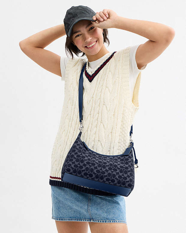 Coach Juliet Shoulder Bag In Signature Denim