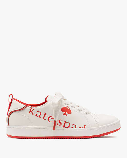 Kate spade Optic White/Pink Peppercorn Nikki sneaker size 38.5