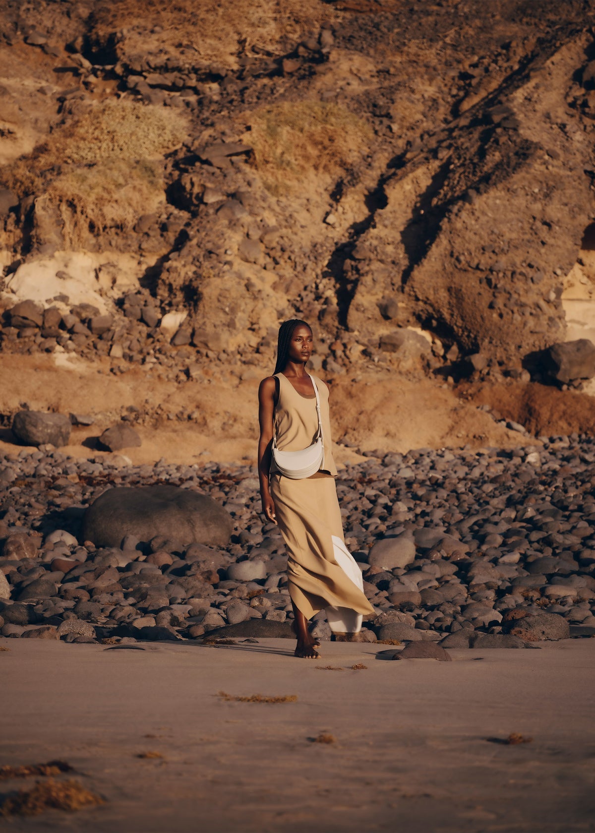 Polene Numéro Dix edition textured Chalk