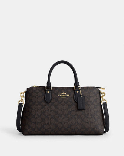 Coach Georgia Satchel Bag In Signature Canvas