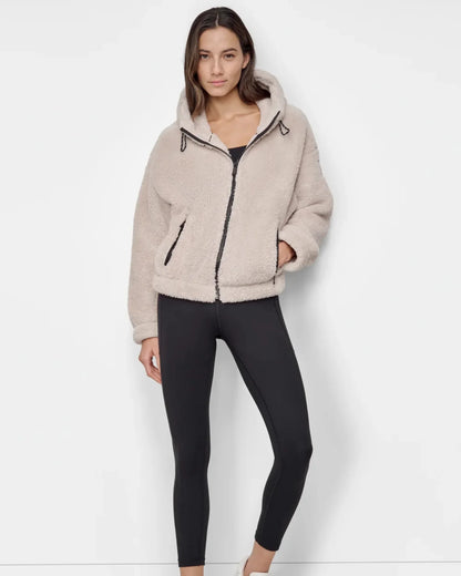 sherpa full zip jacket DKNY size M