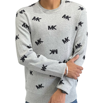 Michael Kors Men's All Over Print MK Logo sweatshirt size M