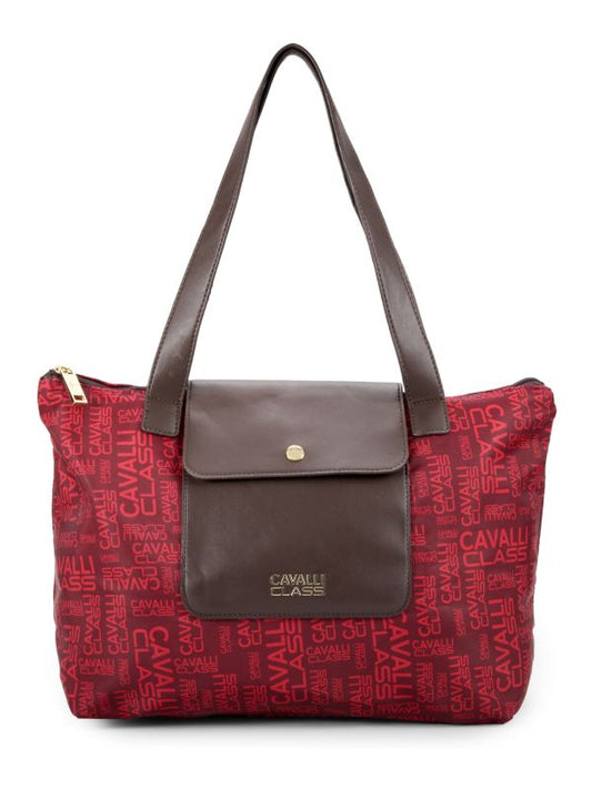 Cavalli Class by Roberto Cavalli Women's Red Colorblock Tote