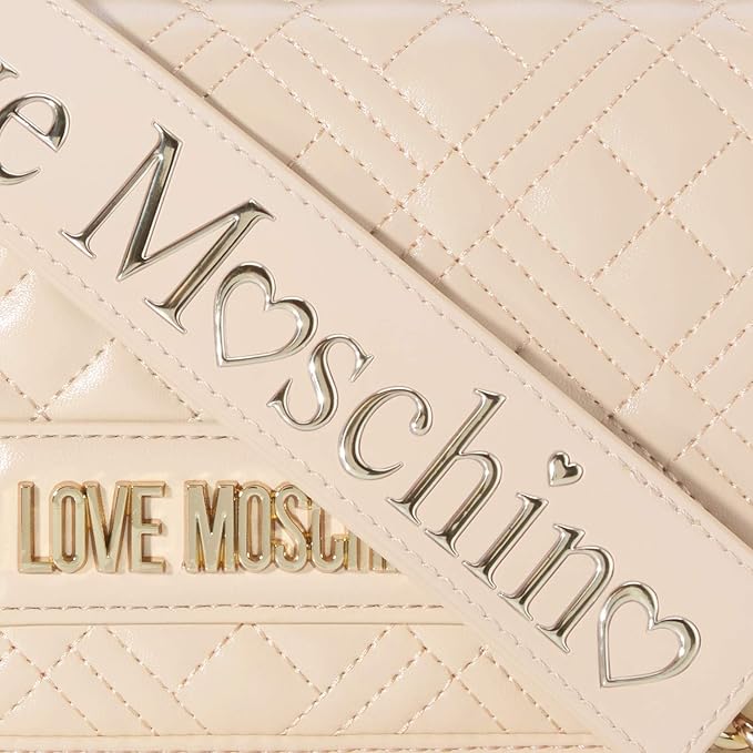 Love Moschino womens New Shiny Quilted Shoulder Bag