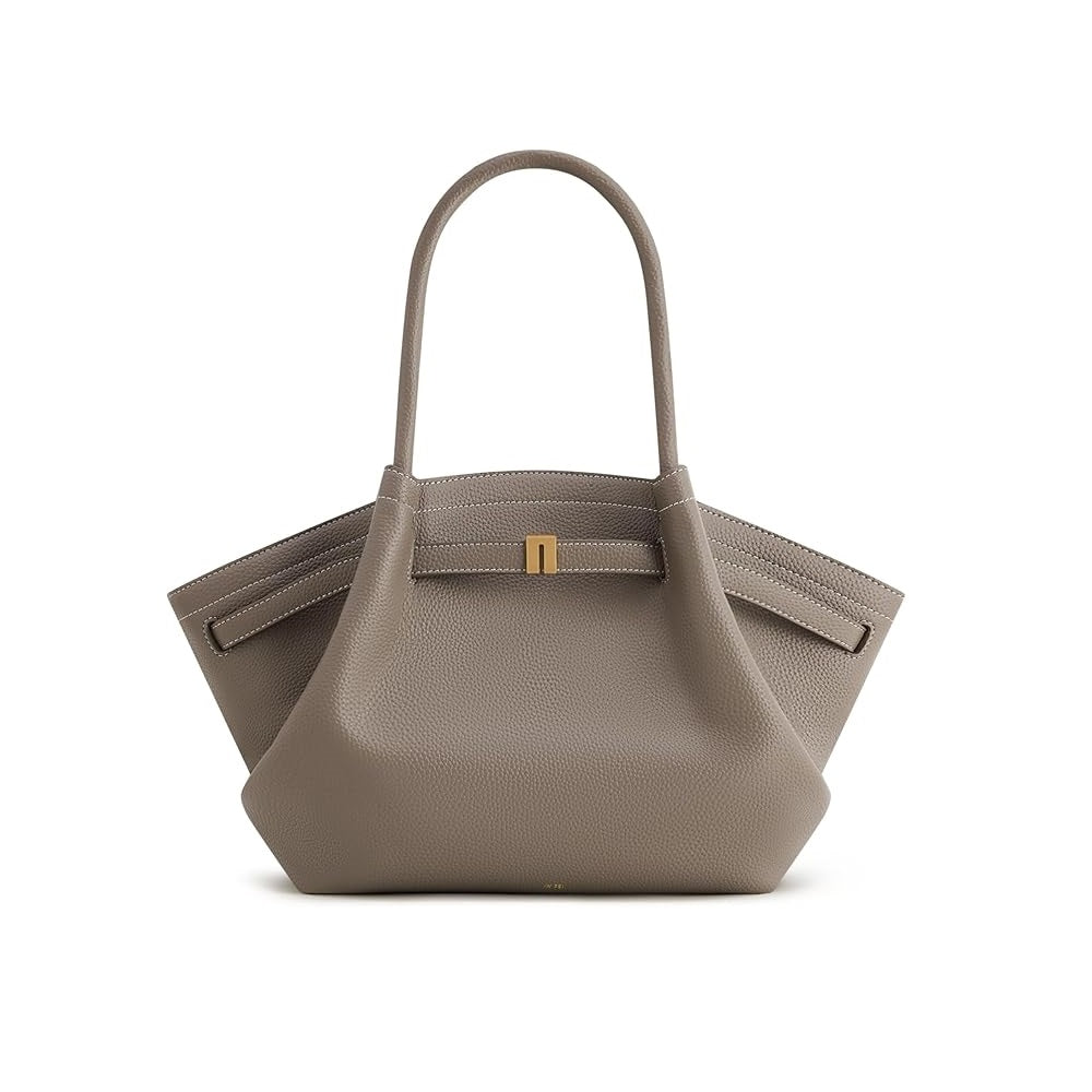JW PEI Hana Medium Faux Straw Tote Bag in Gray