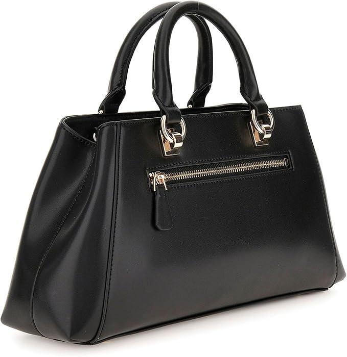 GUESS Evelune Girlfriend Satchel Hand/Shoulder Bag Black