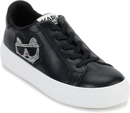 Karl Lagerfeld Paris Chivon Embellished Choupette Sneakers size 8.5M