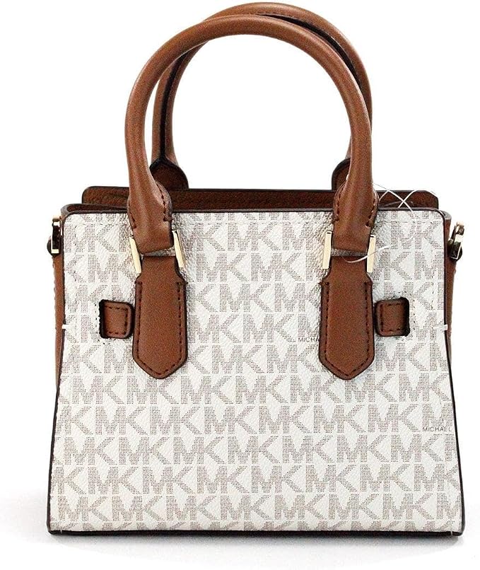 MICHAEL KORS HAMILTON XS MINI CROSSBODY SATCHEL MK KEY LOCK BAG VANILLA