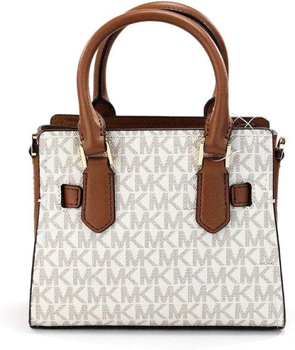 MICHAEL KORS HAMILTON XS MINI CROSSBODY SATCHEL MK KEY LOCK BAG VANILLA