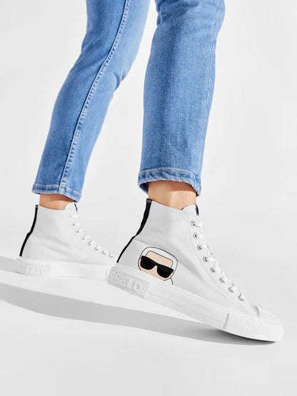 KARL LAGERFELD Fabric sneakers White size 38